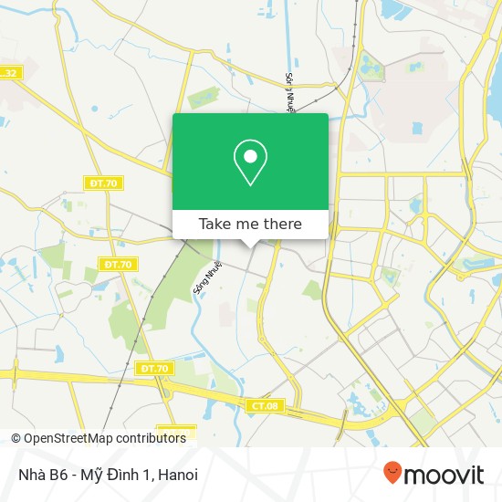 Nhà B6 - Mỹ Đình 1 map