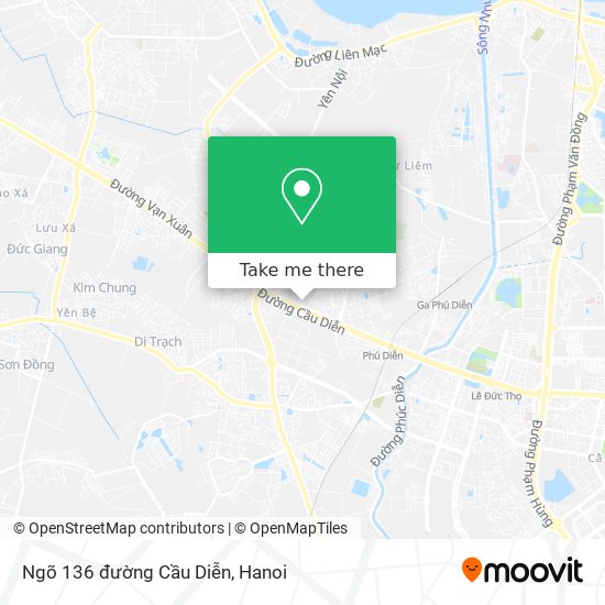 Ngõ 136 đường Cầu Diễn map