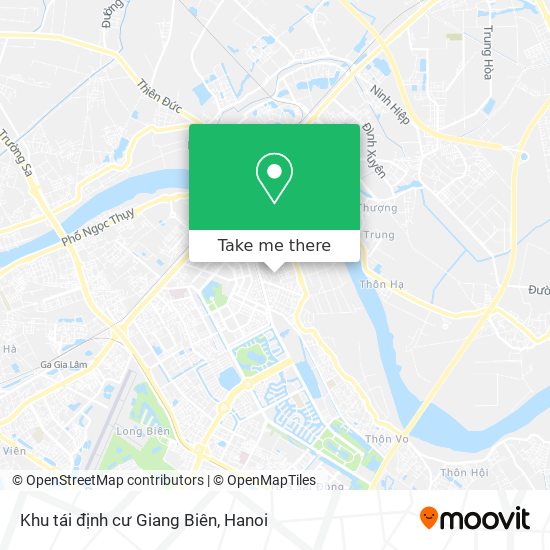 Khu tái định cư Giang Biên map