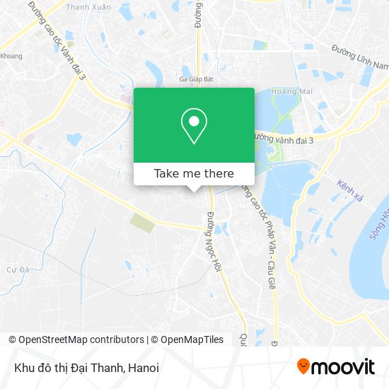 Khu đô thị Đại Thanh map