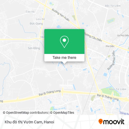 Khu đô thị Vườn Cam map
