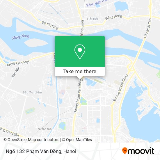 Ngõ 132 Phạm Văn Đồng map