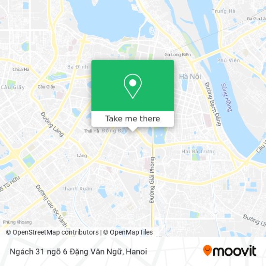 Ngách 31 ngõ 6 Đặng Văn Ngữ map