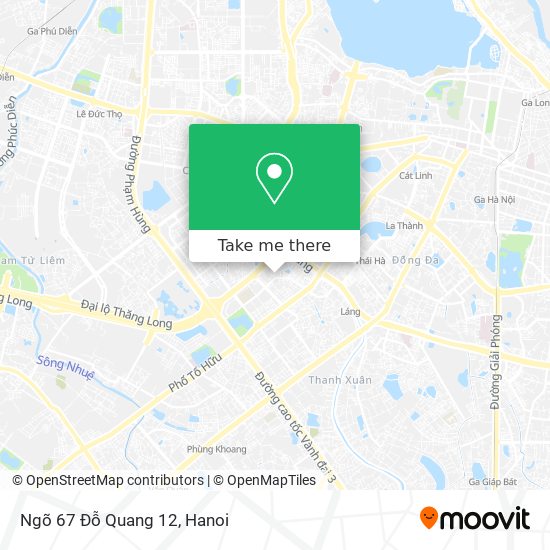 Ngõ 67 Đỗ Quang 12 map