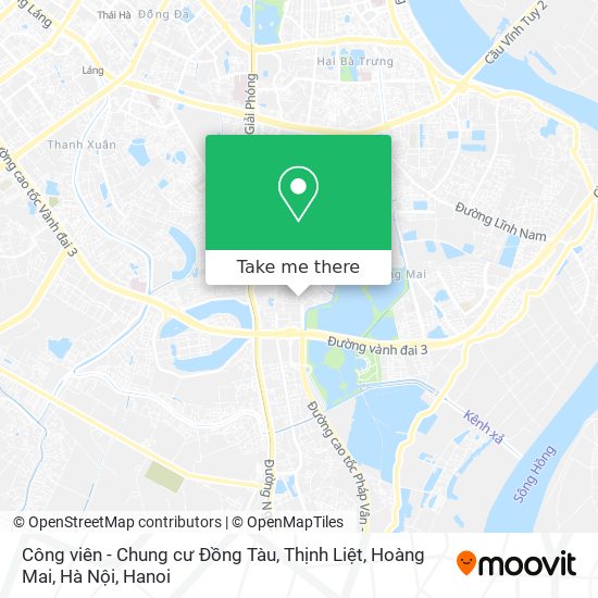 Công viên - Chung cư Đồng Tàu, Thịnh Liệt, Hoàng Mai, Hà Nội map