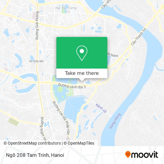Ngõ 208 Tam Trinh map