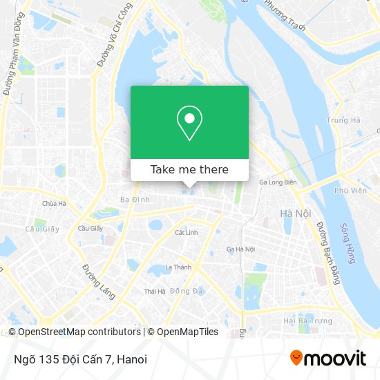 Ngõ 135 Đội Cấn 7 map