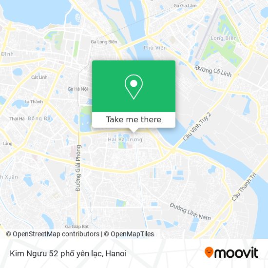 Kim Ngưu 52 phố yên lạc map