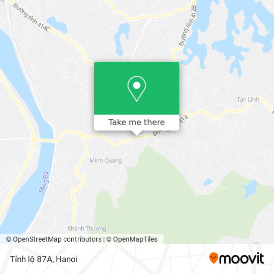 Tỉnh lộ 87A map