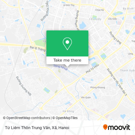 Từ Liêm Thôn Trung Văn, Xã map
