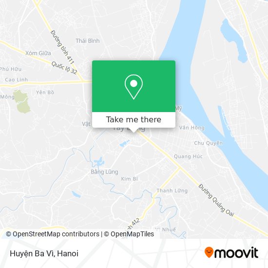 Huyện Ba Vì map