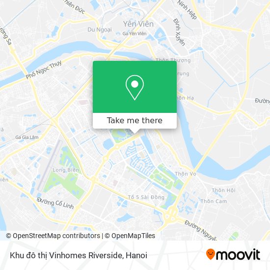 Khu đô thị Vinhomes Riverside map