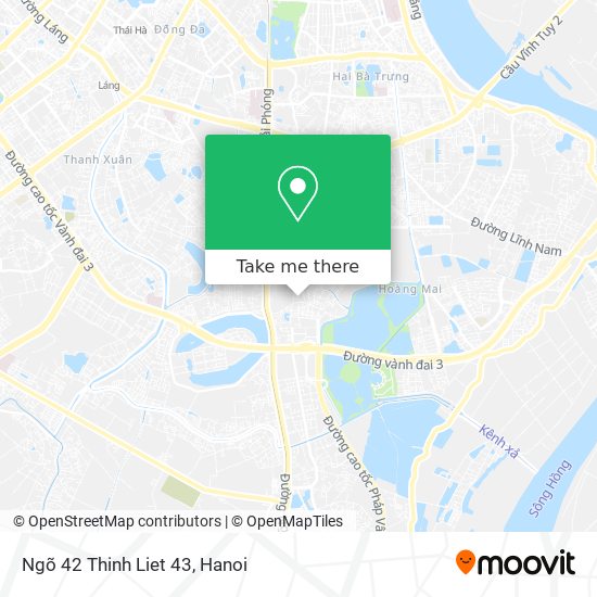 Ngõ 42 Thinh Liet 43 map