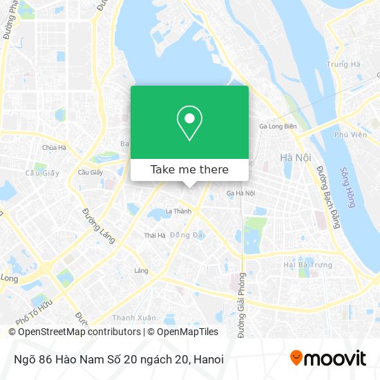 Ngõ 86 Hào Nam Số 20 ngách 20 map
