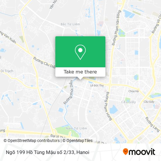 Ngõ 199 Hồ Tùng Mậu số 2/33 map