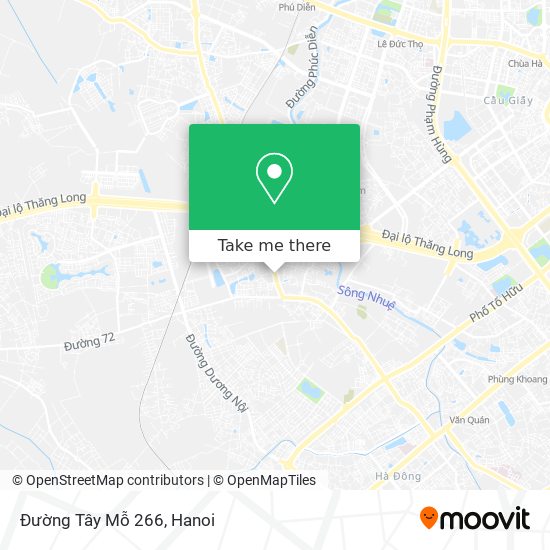 Đường Tây Mỗ 266 map