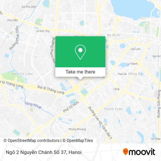 Ngõ 2 Nguyễn Chánh Số 37 map