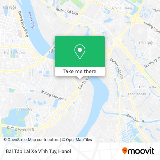 Bãi Tập Lái Xe Vĩnh Tuy map