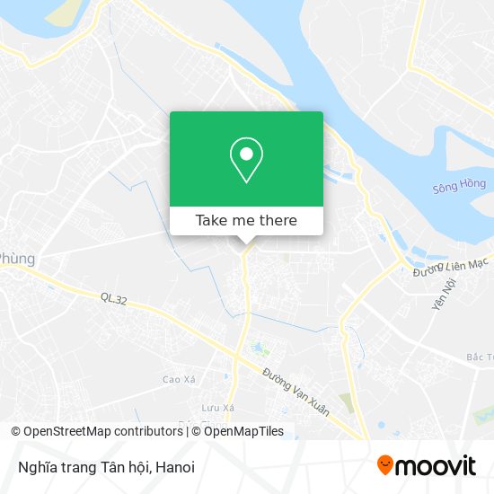 Nghĩa trang Tân hội map
