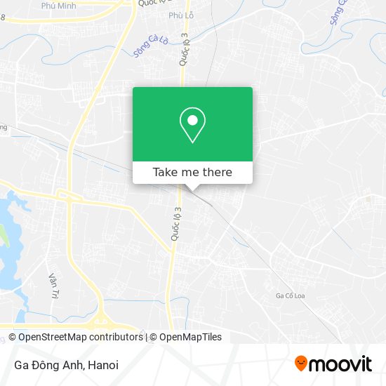 Ga Đông Anh map