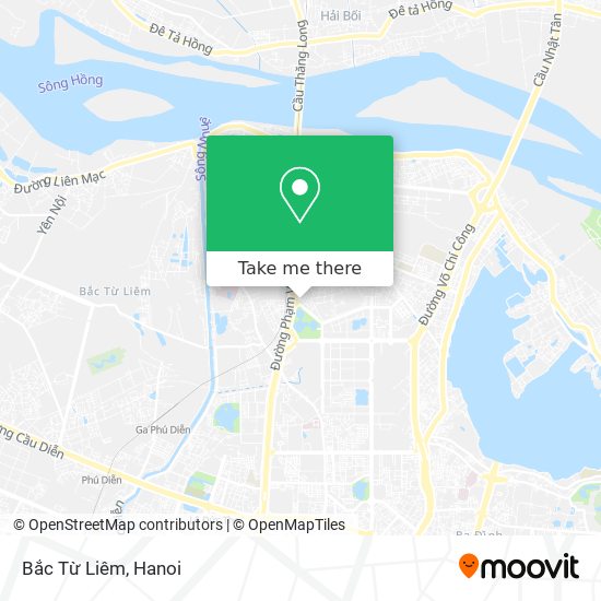 Bắc Từ Liêm map