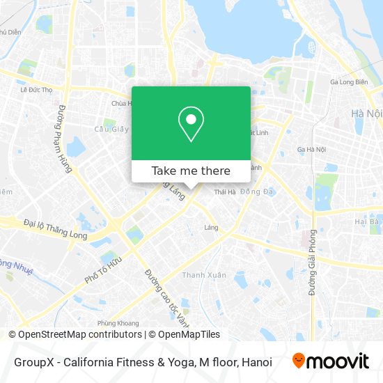 GroupX - California Fitness & Yoga, M floor map