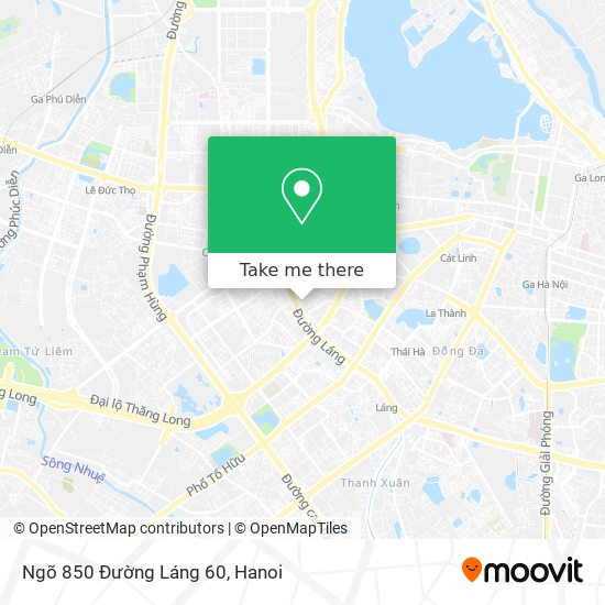 Ngõ 850 Đường Láng 60 map