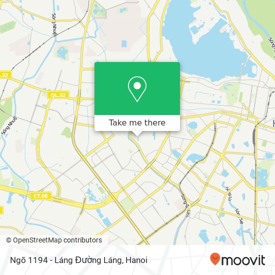 Ngõ 1194 - Láng Đường Láng map