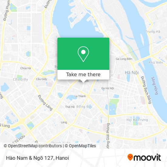 Hào Nam & Ngõ 127 map