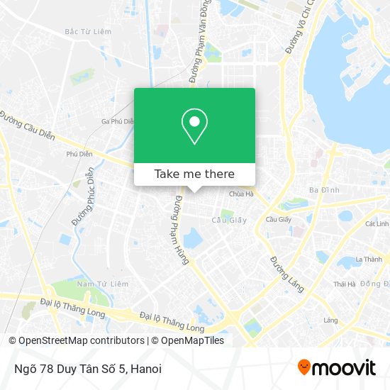 Ngõ 78 Duy Tân Số 5 map