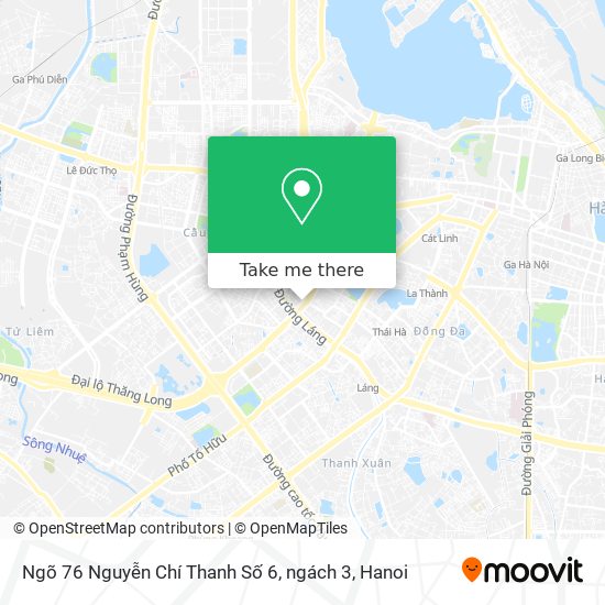 Ngõ 76 Nguyễn Chí Thanh Số 6, ngách 3 map
