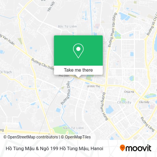 Hồ Tùng Mậu & Ngõ 199 Hồ Tùng Mậu map