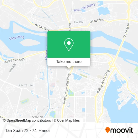 Tân Xuân 72 - 74 map