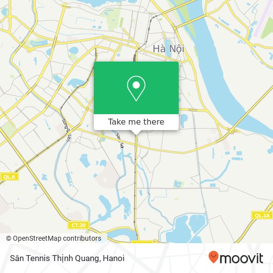 Sân Tennis Thịnh Quang map