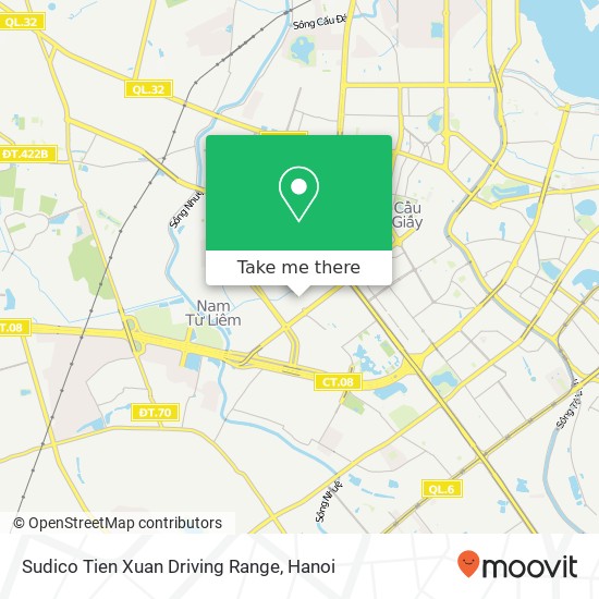 Sudico Tien Xuan Driving Range map