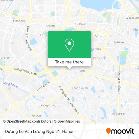 Đường Lê Văn Lương Ngõ 21 map