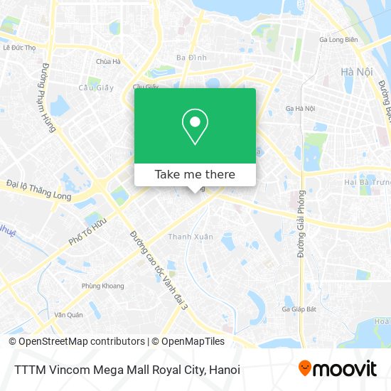 TTTM Vincom Mega Mall Royal City map