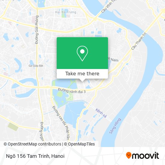 Ngõ 156 Tam Trinh map