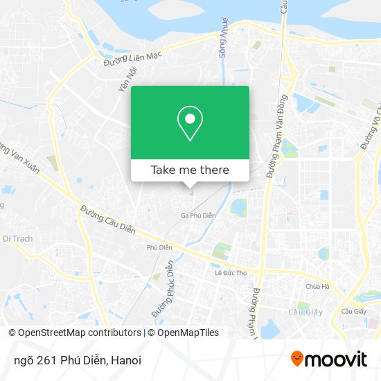 ngõ 261 Phú Diễn map