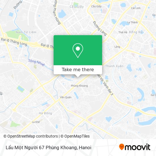 Lẩu Một Người 67 Phùng Khoang map