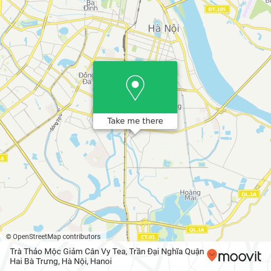 Trà Thảo Mộc Giảm Cân Vy Tea, Trần Đại Nghĩa Quận Hai Bà Trưng, Hà Nội map