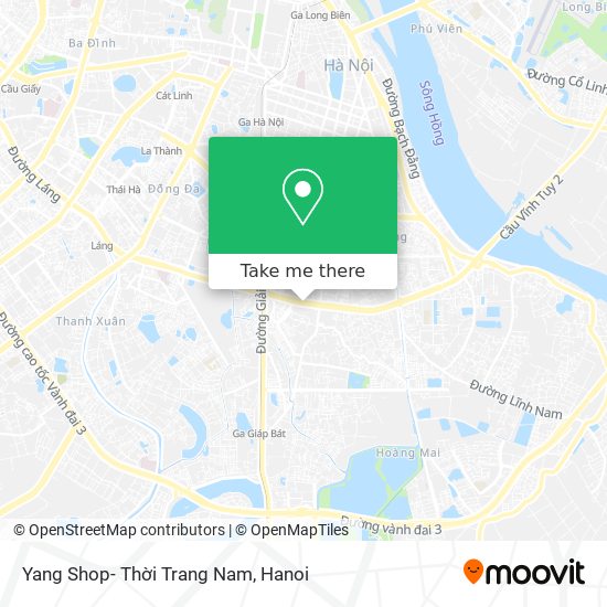 Yang Shop- Thời Trang Nam map