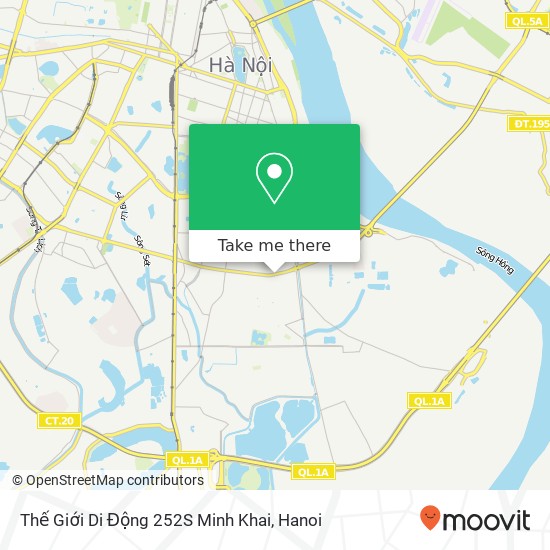 Thế Giới Di Động 252S Minh Khai, 252S PHỐ Minh Khai Quận Hai Bà Trưng, Hà Nội map