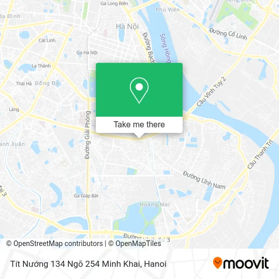 Tít Nướng 134 Ngõ 254 Minh Khai map