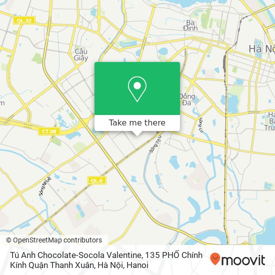 Tú Anh Chocolate-Socola Valentine, 135 PHỐ Chính Kính Quận Thanh Xuân, Hà Nội map