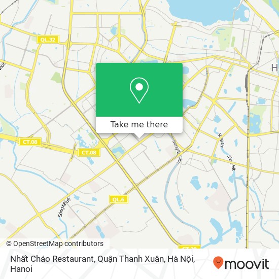 Nhất Cháo Restaurant, Quận Thanh Xuân, Hà Nội map