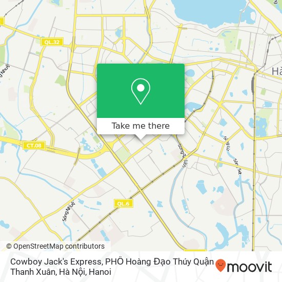 Cowboy Jack's Express, PHỐ Hoàng Đạo Thúy Quận Thanh Xuân, Hà Nội map