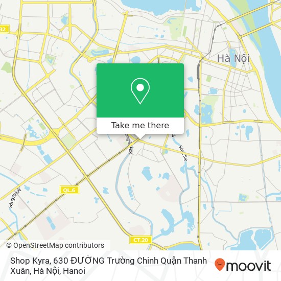 Shop Kyra, 630 ĐƯỜNG Trường Chinh Quận Thanh Xuân, Hà Nội map