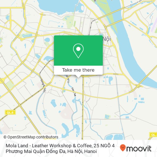 Mola Land - Leather Workshop & Coffee, 25 NGÕ 4 Phương Mai Quận Đống Đa, Hà Nội map