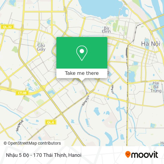 Nhậu 5 Độ - 170 Thái Thịnh map
